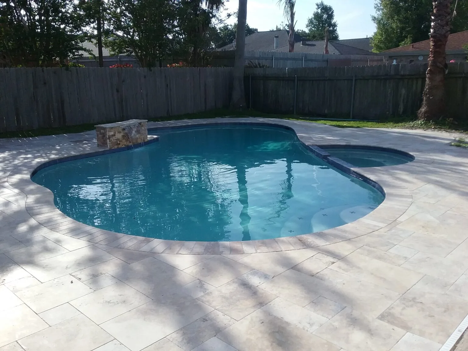 custom backyard and pool