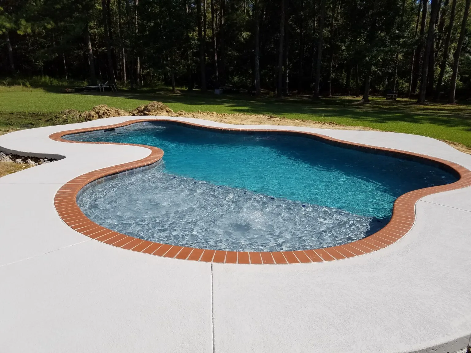 tanning deck and pool